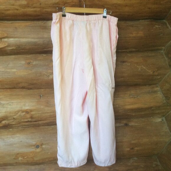 Bloomingdale's Pink Two Piece Shacket High Rise Crop Wide Leg Pant Set Size 14 - Picture 8 of 10